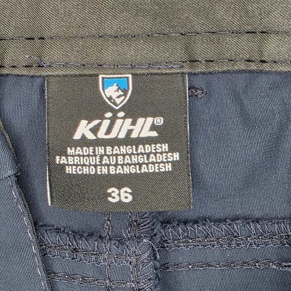 KUHL Mens Blue Nylon Spandex Hiking Cargo Shorts Gorpcore 5121 Size 37 *Measured - Picture 9 of 14